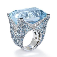 Blues, Sterling, Crystal, crystal ring