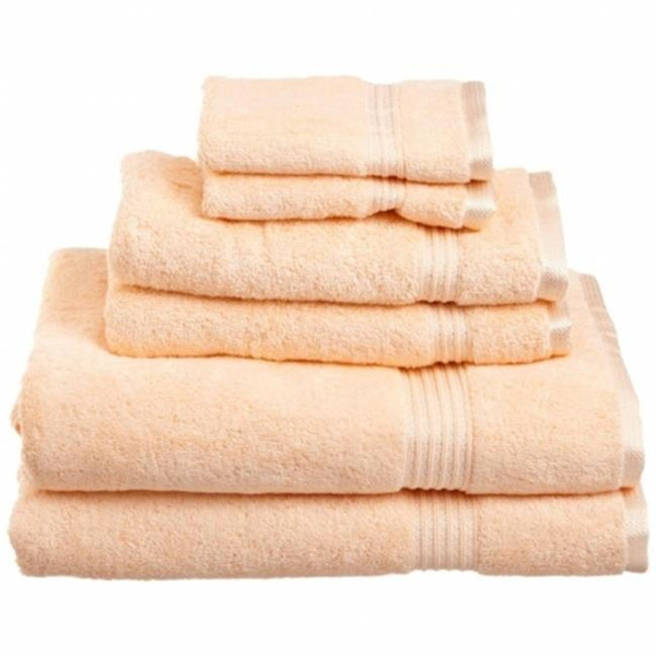  SUPERIOR Egyptian Cotton 6-Piece Towel Set, Bathroom