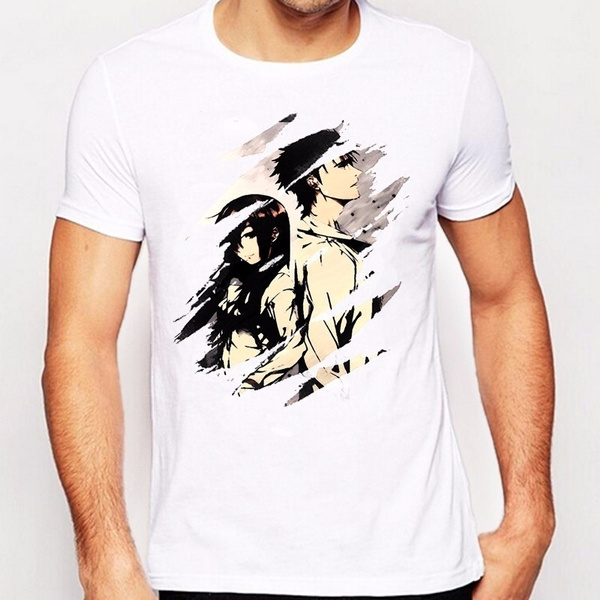 Newest Classic Japanese Anime Steins Gate T Shirt Men S Cartoon Makise Kurisu Custom T Shirt Funny Cool Hipster Tee Shirts Tops Wish