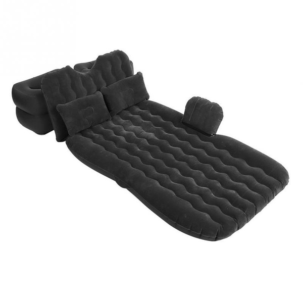 Inflatable Car Travel Bed Soft Air Mattress Auto Back Seat Air Bed With ...