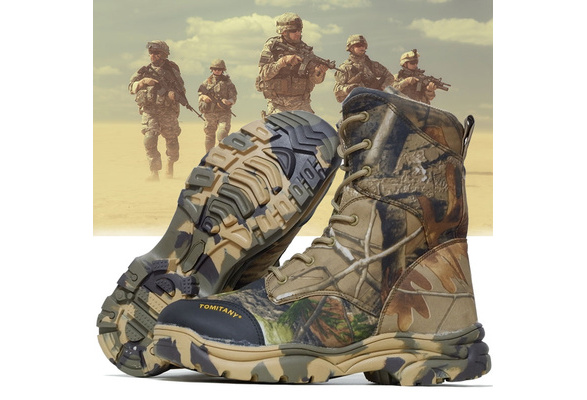 Tomitany Outdoor Hunting Boot Camouflage Winter Snow Boots