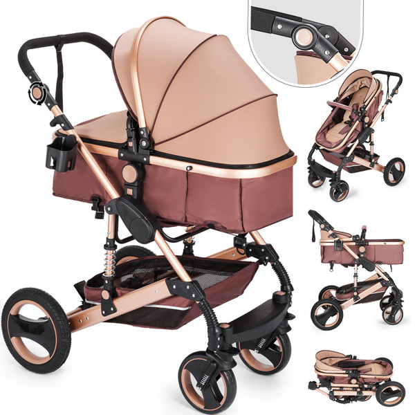 luxury baby stroller 3 in 1 travel system with infant seat