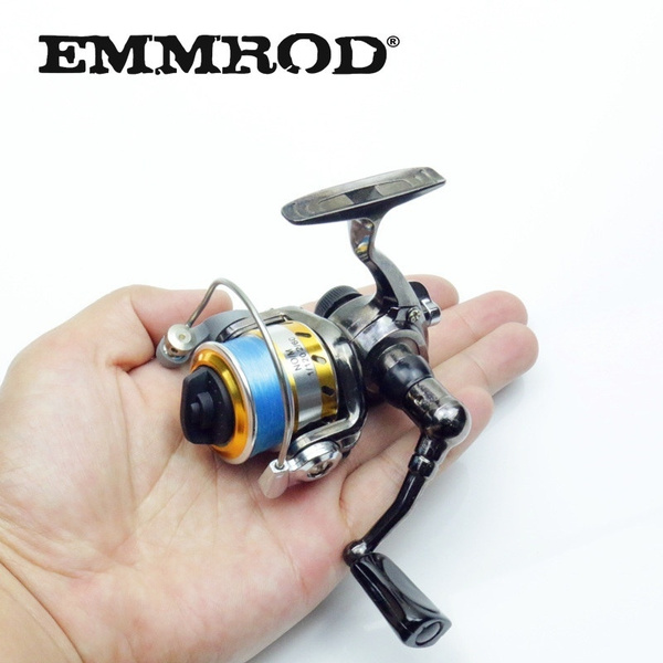 Mini100 Pocket Spinning Fishing Reel Alloy Small 2+1BB Spinning Reel 4.3:1  Metal Wheel Reel