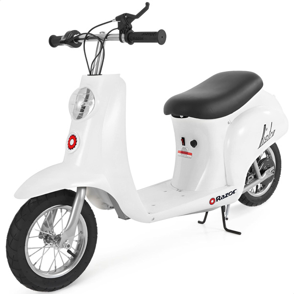 Mini Razor 250 Razor Pocket Mod Mini Euro 24 Volt 250 Watt Electric Scooter, White ...