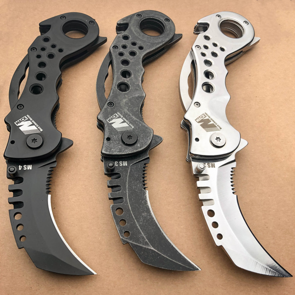 Mack Schmidt KARAMBIT Claw TACTICAL Multifunction ASSISTED Open Pocket Knife