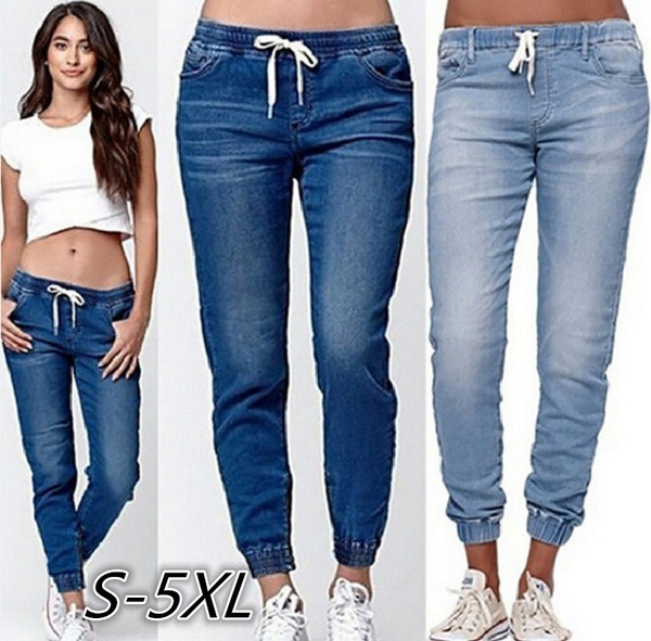 jogger jeans with crop top