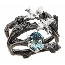 Sterling, Vintage, wedding ring, Diamond Ring