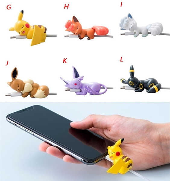 Pokemon Pikachu Cable Protector Bite Cute Animal Bite USB Charge Data  Protection for Iphone Ipad Lovely Mini Wire Cable Cord Phone Card  Accessories Toys for Kids | Wish