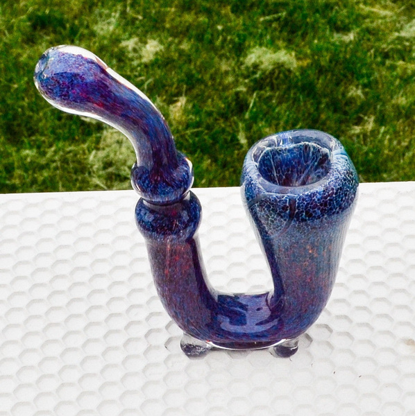 7.5” collectible Hookah glass hand Sherlock bowl pipe for Tobacco smoking 