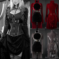 Goth, Medieval, Sleeve, Dresses