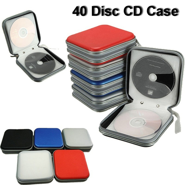 40 Disc Double-side CD Storage Case Organizer Holder Hard Box Wallet Album DE 