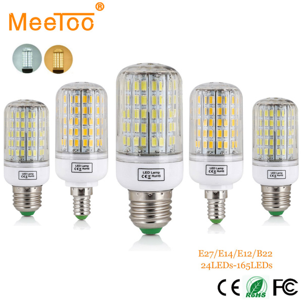E27 E14 7W 9W 12W 15W 20W 25W 5730 SMD LED Corn Bulb Lamp Light warm white 