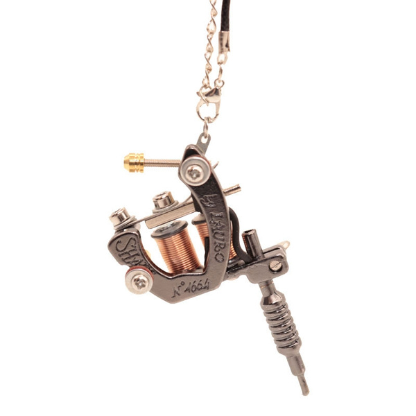 Besta Mini Tattoo Machine Pendant Silver Lucky Machine Necklace Key Chain Necklace Punk Style | Wish Besta Mini Tattoo Machine Pendant Silver Lucky Machine Necklace Key Chain Necklace Punk Style | Wish