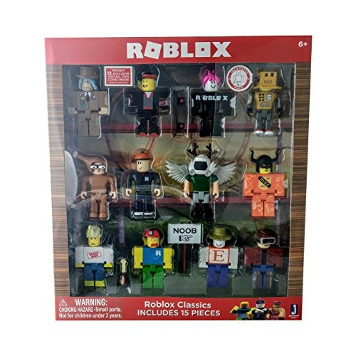 Roblox Series 1 Classics 12 Figure Pack Includes Builderman Chicken Man Classic Noob Erik Cassel Girl Guest Keith Lmad Wish - lego noob roblox