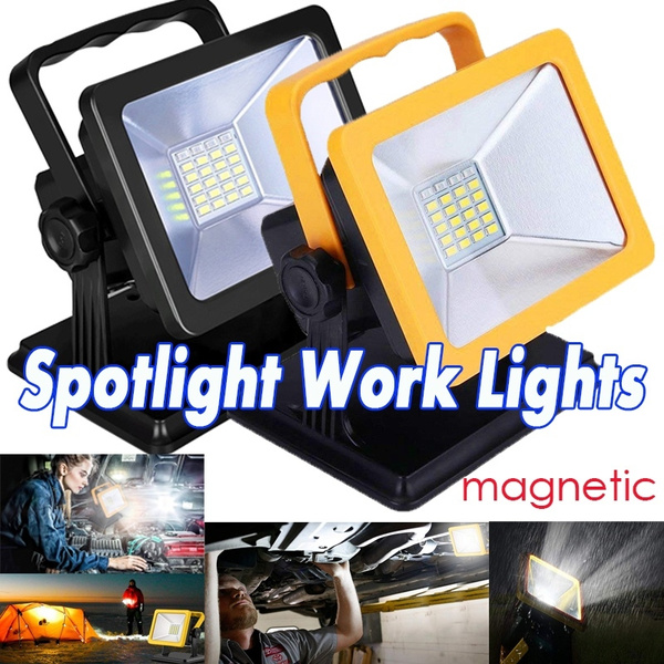 15W 6.5H Battery Powered Rechargeable LED Work Light Magnetic Base Lighting New 