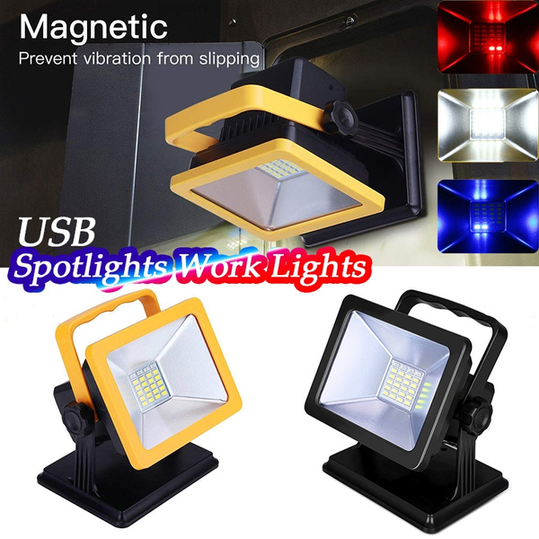 Rechargeable LED Work Light with Magnetic Base 15W 6.5H Lighting