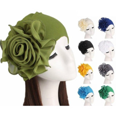 Womens Hair Loss Head Scarf Turban Cap Big Flower Muslim Cancer Chemo Hat Cover