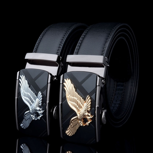 Men Belt Genuine Leather Eagle  Luxury Leather Mens Belt Eagle