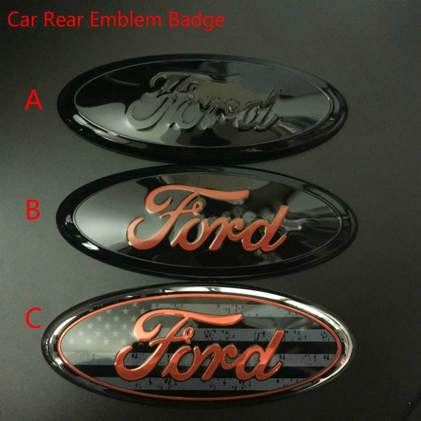 POLICE INTERCEPTOR ABS Emblem Badge Car Trunk Sticker For Ford Cars 13x1.4x0.5cm 