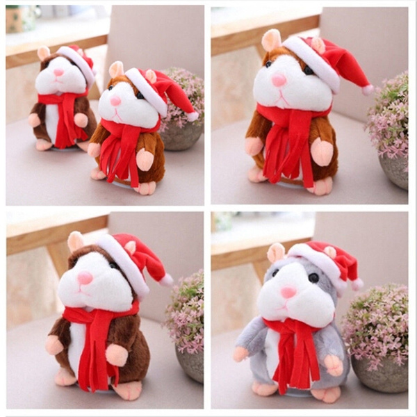 Cute Talking Nod Hamster Mouse Record Chat Mimicry Pet Plush Toy Xmas Gift 