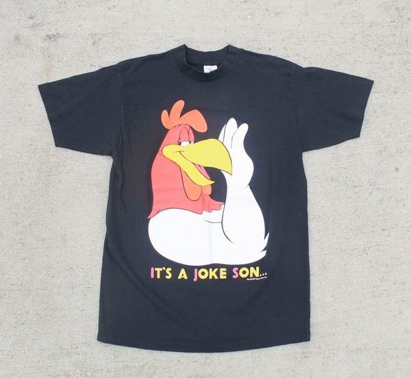 Vintage 90's Foghorn Leghorn It's A Joke Son Looney Tunes Rooster