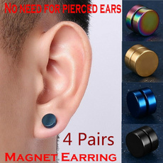 Steel, Joyería de pavo reales, Stud Earring, Earrings For Men