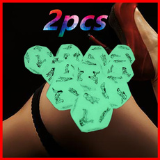 New luminous 12 faces interesting poses dice toys women men bedroom games