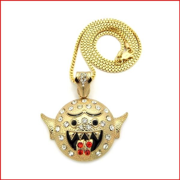 Iced out ghost deals pendant