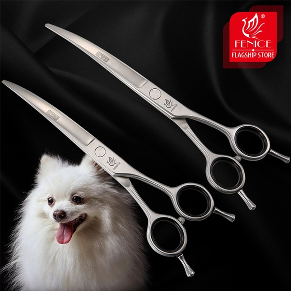 Fenice Professional 7.0 7.5 inch Curved Scissors Grooming Scissors for ...