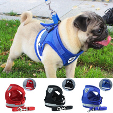 S-XL Breathable Cat Dog Harness Vest Nylon Small Medium Pet Dog Leash Strap for Dog Training Warking