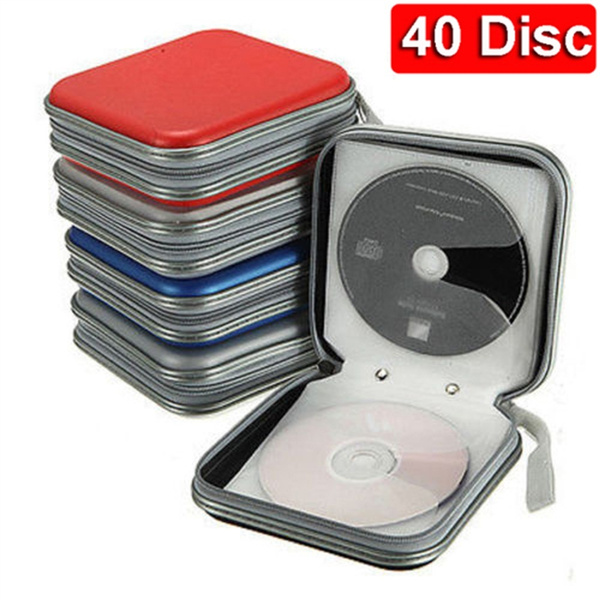 40 Disc Portable Hard Box Wallet Album Holder Storage Sleeve Cd Dvd Case Double Side Organizer Wish