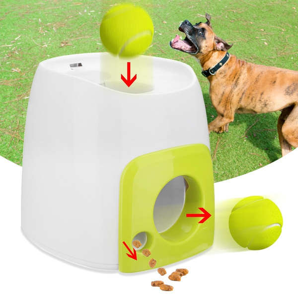 Top-spring Pet Automatic Ball Launcher Toy Automatic Throw Pet Toys Interactive Tennis Ball Throwing Machine Pet Interactive Toys Launcher Jumping Ball Pitbull Toys for Cats and Dogs