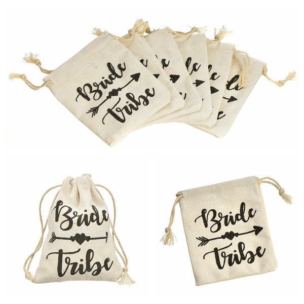 Bride tribe cheap drawstring bag