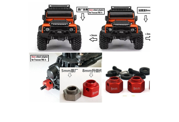 4Pcs 8MM Extend 12mm Hex Wheel Hubs 