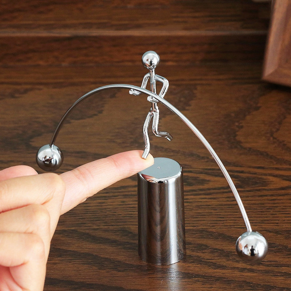 Newton Pendulum Cradle Balance Men Iron Ball Crafts Tumbler Desk Toy Metal  Decor Home Decoration Accessories