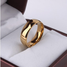 goldplated, Jewelry, titanium, Engagement Ring