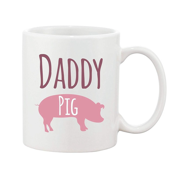 Daddy Pig Mug Fathers Day Dad Present Novelty Gift Ceramic Coffee Cup 10oz 