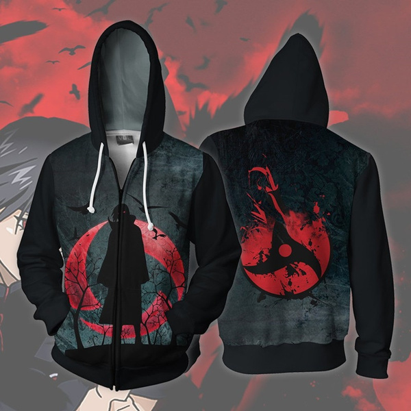 3d naruto anime uchiha itachi printed hoodie men's fashion costume long  sleeve jackets casual sweatshirt s5xl  wish