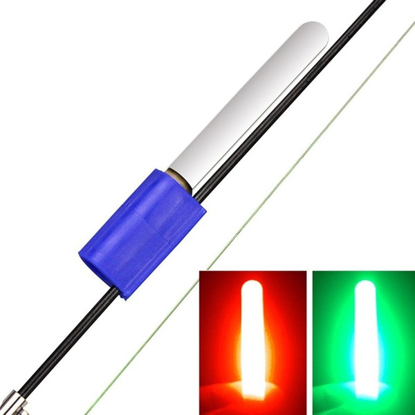 TOTHEBEACH Bâtons Lumineux de pêche à Clipser LED Night Fishing Pole Tip Clip Glow Stick Bite Alarm Light Flotteur de pêche pour la pêche de Nuit Étanche Lumineux Night Sea Float LED Light