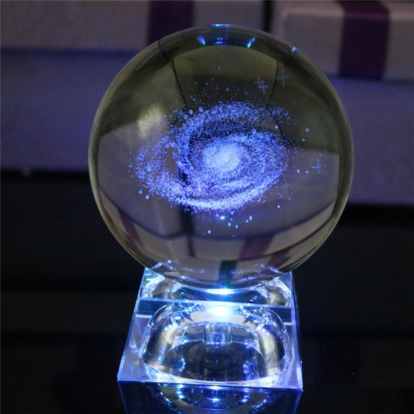 3D CONSTELLATION CRYSTAL Ball Night Light Laser Engraved Gift Glass  Capricorn $49.99 - PicClick AU