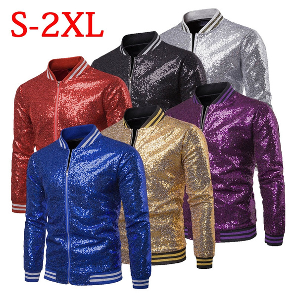 Rainbow Sequin Hooded Bomber by Jackets by Natasha | Festivalia.com