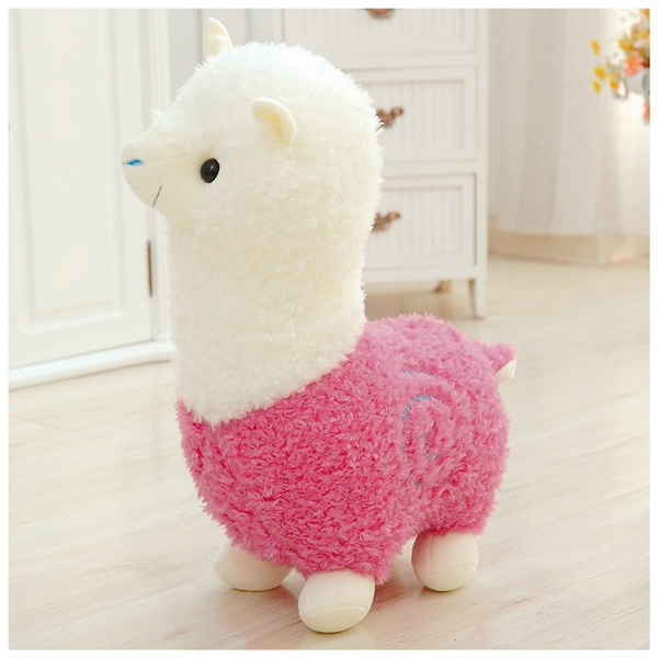 giant stuffed pink llama