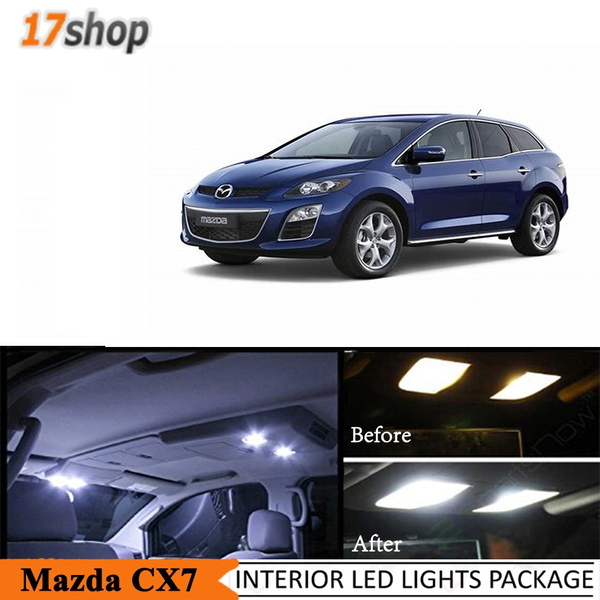 Premium White Led Package Kit For 07 12 Mazda Cx7 Cx 7 Interior License Plate Vanity 9 Pieces 07 08 09 10 11 12 Wish