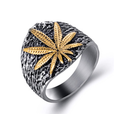 Steel, men_rings, Mode, leaf