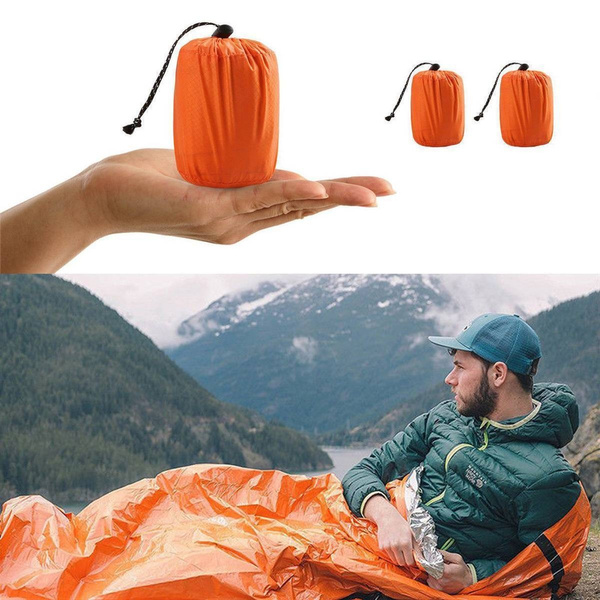 Outdoor Emergency Thermal Waterproof Sleeping Bag Camping Survival Bivvy Sack AN 