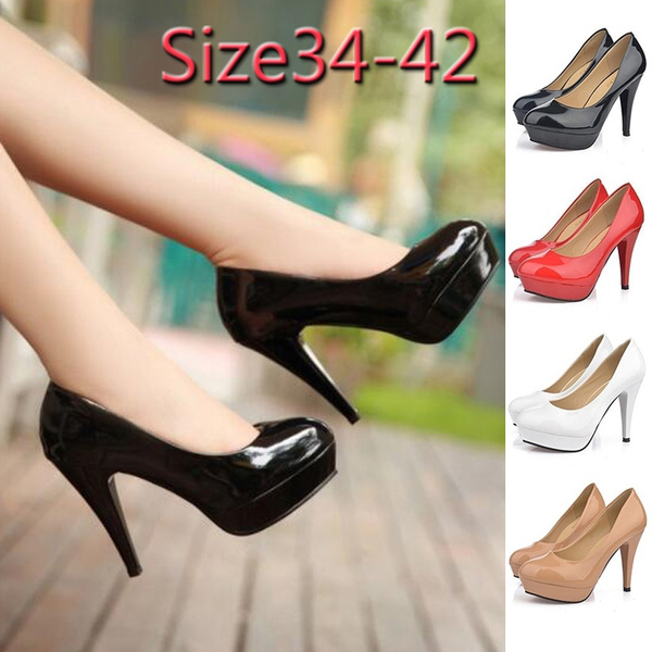 red bottom spike heels