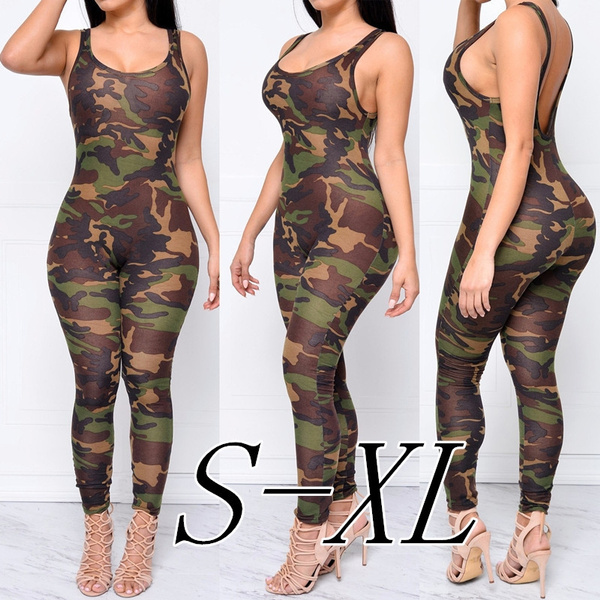 camo romper womens