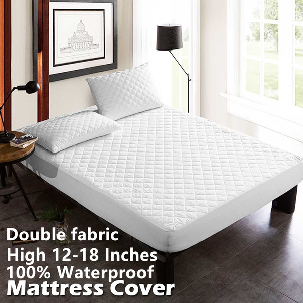 waterproof hypoallergenic bed quilted mattress protector