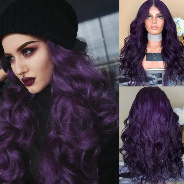 purple wigs for women