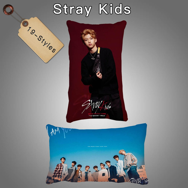 Xkpopfans Kpop Stray Kids Pillowcase GOT7 ITZY New Album Pillow Cover Set with Pillow Filling
